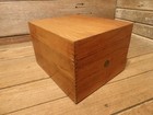 Vintage Globe Wernicke Dovetailed Wood Index File Box No  7510-c Office Recipe