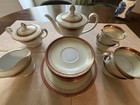 Vintage Noritake Japan 4795 21p Tea Set Teapot  Sugar  Creamer  6 Cups   Saucers