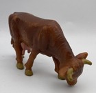 Schleich Brown Grazing Cow Dairy Figure Vintage 1987 Retired 13205