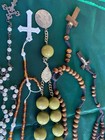 Lot Of 5 Assorted Religious Vintage Catholic Rosary Beads  Rosaries