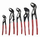 Wiha 5 Piece Classic Grip V-jaw Tongue   Groove Pliers Tray Set 34691
