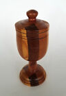 Wooden Spice Box Cup And Cover Vintage Turned Treenware