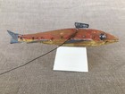 Vintage Ice Fishing  Spearing  Fish  Decoy  Russ Hurlburt  Trout  Mi  1940 s 
