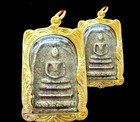 Phra Somdej Toh Wat Rakang Pendant Talisman Thai Buddha Amulet Gold Micron