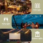 Solar String Lights 100ft  St38 Shatterproof Bulbs Waterproof For Patio Garden