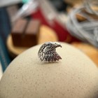 Sterling Silver Diamond-cut American Bald Eagle Tie Tack     Patriotic And Refined