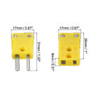 5 Set Thermocouple Wire Connectors Mini K Type Male Female Plug Adapter 120  c