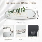 Silver Mirror Tray mirror Vanity Trays With Carrying Handles For Bedroom