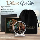 Sobriety Coin Gift Set 10 Year Tree Of Life Aa Chip With Capsule Stand And Card