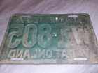 Old Rare Antique Original 1937 37 W1-805 Maine Me Vacationland License Plate Tag