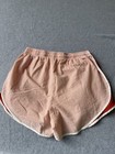 Shorties By Lauren James Striped Athletic Shorts Orange white L