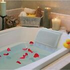Non-slip Foam Spa Bath Pillow 8 Suction Soft Luxurious Hot Tub Memory Foam White