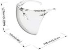 Clear Face Shield Glasses Face Mask Transparent Reusable Visor Anti-fog Goggles