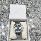 Seiko Chronograph Tachymeter Quartz Black Dial Stainless Steel Men s Watch Box