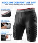 Exxact Sports Elite 5 Pad Adult Football Girdle For Men With Cup Pocket