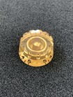Vintage Guitar Or Bass Volume Tone Speed Knob Gold   Clear 0-5 5-0 Rare