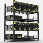 6-gpu Mining Case Aluminum Stackable Rig    Open Cage New In Box  