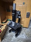Vintage Unitron Microscope No  86718 W  Locking Wood Case Key Eyepieces