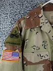 Dbdu Army Coat Chocolate Chip Medium Reg Spearhead 3rd Armored Division Patch