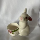 Vintage 1980 Avon Bunny Rabbit Trinket  Change  Planter  