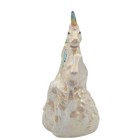 Vintage Y2k Taiwan Hand Painted Unicorn Figurine Pearlized Rainbow Mane