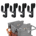 Stroller Hooks For Wagons - 4pcs Heavy-duty Accessories For Easy Storage