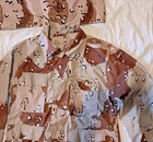 Operation Desert Storm Desert Camouflage Fatigues Shirt Medium