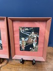 Pair Matching Vintage Chinoiserie Hand Printed Artwork Lambert Product