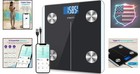Rechargeable Smart Scale For Body Weight  Digital Bathroom Scale With Bmi  Bo   