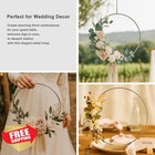 Floral Metal Hoop Rings Silver 18  8 Pack Macrame Dream Catcher Diy