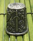 Toledo Spain Pewter Thimble Old City Cathedral Toledo   Sword  