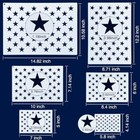 6 Or 12 Pieces American Flag 50 Star Stencil Templates 6 Sizes American Flag