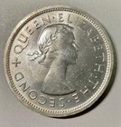 1953 Southern Rhodesia Silver Crown Km 27 Light Toned Mintstate Collector Coin