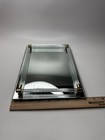 Vintage Art Deco Mcm 8  X 11  Vanity Tray Make Up Mirror Perfume Dish Glass Tube
