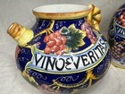Vintage Italian Ceramic Wine Pitcher Set
