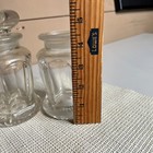 Antique Heavy Glass Georgian Style Faceted Cut Storage Jar W  Lid 5 