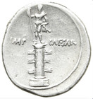  great Portrait  Roman Republic - Octavian  augustus  Silver Denarius  30-29 Bc 