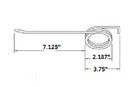 Rake Tooth 7 125  Tine X 2 1875  Coil X 3 75  Hook W  0 244  Wire T17350 Farmer