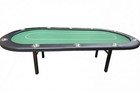 108  10 Player Sturdy 2 Inch Square Folding Metal Leg Poker Table  Texas Holdem