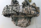 Acu Camo Tactical Combat Vest Ft  Adjustable Belt And Triple Pouches W  Canteen