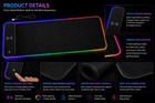 15w Rgb Wireless Charging Gaming Mouse Pad Extended 800x400mm Led Desk Mat