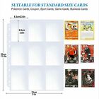 Trading Card Album Binder Protector Pages Sleeves 18 Pocket X 10 Sheets Baseball