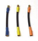 Heavy Duty 6 5mm Bullet Male To Female 3  Rc Esc Extension Leads 10awg 200c