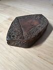 Antique Mongolian Tibetan  Buddhist Copper Embossed Skull Cup Base