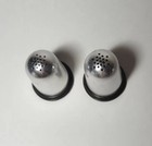 Vintage Retro Aluminum Salt   Pepper Shakers  Art Deco  Mcm Mid Century Modern