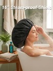 Extra Large Shower Cap  Double-layer Waterproof Reusable  Xl Satin Lining Shower