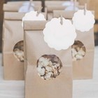 100 Pcs Scalloped Paper Gift Tags With Natural Jute Twines For Birthday Wedding