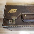 Vintage Tire Power Locking Case By Ultimate Brown Faux Leather Briefcase 16x13x8