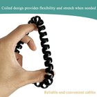 Hpwfhplf 2-pack 6p6c Rj12 Coiled Telephone Cord  1 6 Ft  unstretched  Black