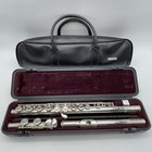Yamaha Yfl-221 Student Flute Nickel Silver Plated Used With Hard Case   Bag